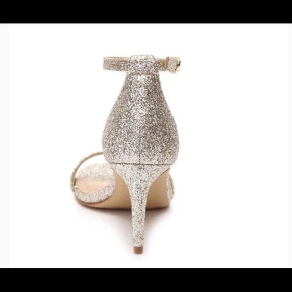 Kelly & Katie kristie gold glitter heels pumps 6 - Picture 2 of 8